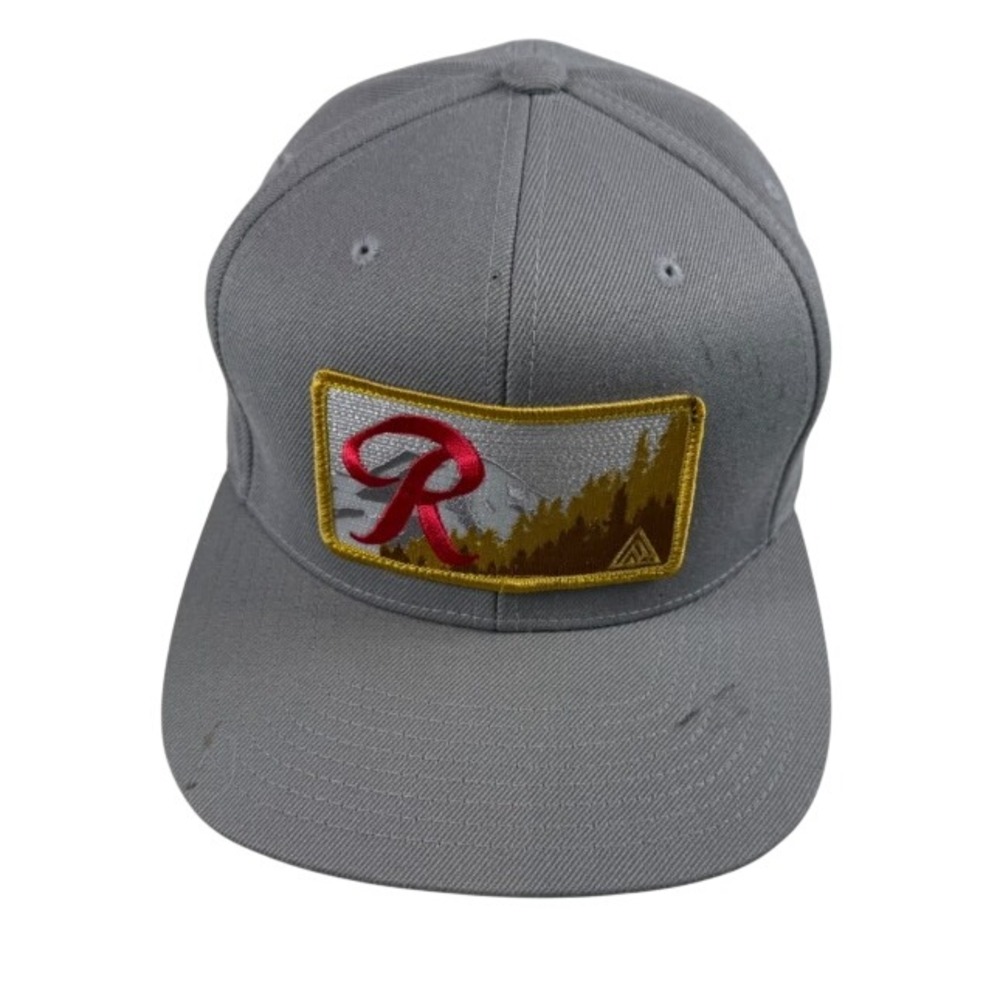 The Great PNW Rainier Mountain Patch Snapback Hat Gray OSFA Skater Hip Hop
